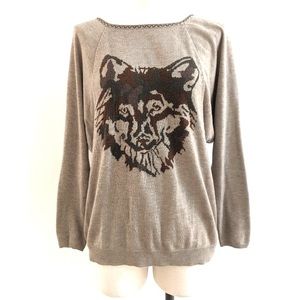 Willow & Clay wolf sweater